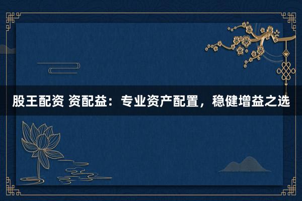 股王配资 资配益:专业资产配置,稳健增益之选