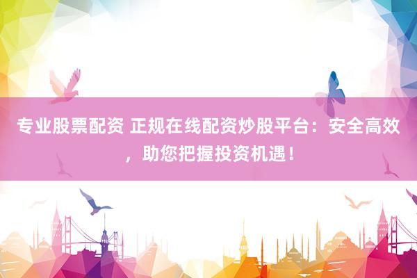 专业股票配资 正规在线配资炒股平台：安全高效，助您把握投资机遇！